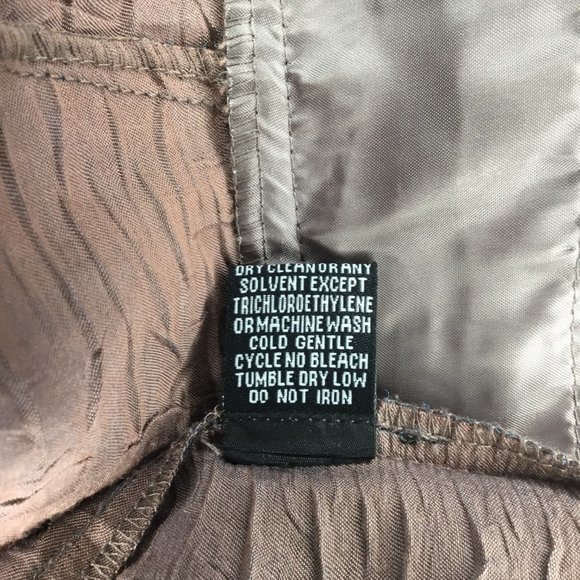 Linear Iridescent Blue Pleated Cropped One Button Jacket Blazer Ladies Small - Picture 5 of 10